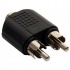Steren Adaptador 2x RCA Macho - 3.5mm Estéreo Hembra, Negro  2