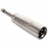 Steren Adaptador de Audio 6.3mm Macho - Jack Cannon Macho, Plata  1