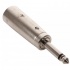 Steren Adaptador de Audio 6.3mm Macho - Jack Cannon Macho, Plata  2