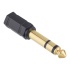 Steren Adaptador Elite 6.3mm Macho - 3.5mm Hembra, Negro/Oro  2