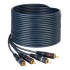 Steren Cable 254-220 RCA Macho - 2x RCA Macho, 3.6 Metros, Negro/Dorado  2