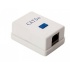 Steren Caja Sencilla Cat5e de 1 Puerto, RJ-45, Blanco/Azul  1