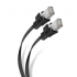 Steren Cable Patch Cat6a STP Blindado RJ-45 Macho - RJ-45 Macho, 90cm, Negro   1