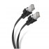 Steren Cable Patch Cat6a STP Blindado RJ-45 Macho - RJ-45 Macho, 90cm, Negro