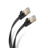 Steren Cable Patch Plano Cat7 STP RJ-45 Macho - RJ-45 Macho, 10 Metros, Negro  1