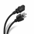 Steren Cable de Poder NEMA 5-15P Macho - C13 Hembra, 3 Metros