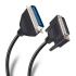 Steren Cable DB25 Macho - Centronics 36 pin Hembra, 1.8 Metros, Negro