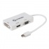 Steren Adaptador Mini DisplayPort/Thunderbolt Macho - VGA/HDMI/DVI Hembra, Blanco  1