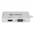 Steren Adaptador Mini DisplayPort/Thunderbolt Macho - VGA/HDMI/DVI Hembra, Blanco  2