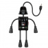Steren Multicontactos Vader Star Wars, 4 Salidas, 15A, 125V, Negro  1