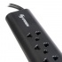 Steren Barra Multicontacto 905-210, 6 Salidas, 15A, 1.7 Metros, Negro  3