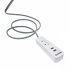 Steren Barra Multicontactos 905-3007, 2 Salidas, 2x USB, Blanco  1