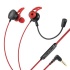 Steren Audífonos Intrauriculares Gamer con Micrófono AUD-556, Alámbrico, 3.5mm, Negro/Rojo  1