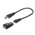 Steren Adaptador USB A Macho - VGA Hembra, Negro  1