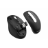 Mouse Ergonómico Steren COM-5890, Inalámbrico, Óptico, 3.200DPI, RF Inalámbrico/Bluetooth, Negro  3