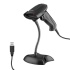 Steren COM-595 Lector de Código de Barras Láser - Incluye Base y Cable USB  1