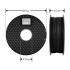 Steren Bobina de Filamento FIL3D-020, Diámetro 1.75mm, 1Kg, Negro  2