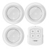 Steren Mini Lampara LED LAM-066, Blanco - 3 Piezas  1