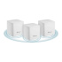 Steren Access Point con Sistema de Red Wi-Fi en Malla MESH-300+, 2 x RJ-45, 1200Mbit/s, Wi-Fi 6, Doble Banda 2.4/5 GHz, 2 Antenas de 3 dBi, 3 Piezas