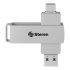 Memoria USB Steren MFD-064/DUAL, 64GB, USB C/USB A 3.0, Plata  1
