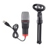 Steren Micrófono de Condensador MIC-550, Alámbrico USB, Negro/Metálico  2
