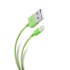 Steren Cable Ultra Delgado Lightning Macho - USB A Macho, 1 Metro, Verde  1