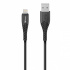 Steren Cable USB-A Macho - Lightning Macho, 2 Metros, Negro  1