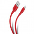 Steren Cable USB A Macho - Lightning Macho, 1 Metro, Rojo  1