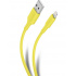 Steren Cable USB A Macho - Lightning Macho, 2 Metros, Amarillo  1