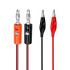 Steren Juego de Cables Caimán Macho - Macho, 1 Metro, 1 Pieza