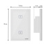 Steren Interruptor de Luz Inteligente Touch SHOME-110, Wi-Fi, Blanco  3