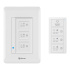 Steren Interruptor de Luz Inteligente SHOME-114, 3 Botones + 1 Enchufe, Wi-Fi, Blanco