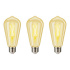 Steren Foco Vintage LED Inteligente SHOME-124/3, WiFi, Luz Cálida/Fría, Base E27, 4.5W, 450 Lúmenes, Ámbar, Ahorro de 87% vs Foco Tradicional 40W - 3 Piezas  1