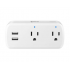 Steren Smart Plug SHOME-131, Wi-Fi, 2 Conectores, USB, 15A