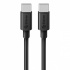 Steren Cable USB-C Macho - USB-C Macho. 2 Metros, Negro  1