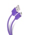 Cable USB A Macho - Micro USB A Macho, 1.8 Metros, Morado  1