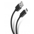 Steren Cable USB A Macho - USB C Macho, 1.2 Metros, Negro  1