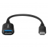 Steren Cable USB C Macho - USB A Hembra, 10cm, Blanco  2