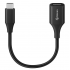 Steren Cable USB-A Hembra - USB-C Macho, 10cm   1
