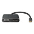 Steren Adaptador USB-C Macho - VGA/HDMI Hembra, Negro  1