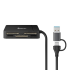 Steren Lector de Memoria USB-684, CF/MicroSD/SD/xD, USB-A/USB-C 3.0, 5 Gbit/s