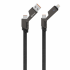 Steren Cable USB A/C Macho - USB-C/Lightning Macho, 1.2 Metros - Imagen adicional 1