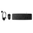Kit de Teclado, Mouse y Audífonos STF ST-A80032, Alámbrico, USB, Negro  1