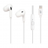 STF Audífonos Intrauriculares con Micrófono ST-E60976, Alámbrico, 1.2 Metros, Lightning, Blanco - Imagen adicional 1