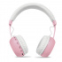 STF Audífonos con Micrófono Play, Bluetooth, Inalámbrico, Rosa/Blanco  1