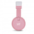 STF Audífonos con Micrófono Play, Bluetooth, Inalámbrico, Rosa/Blanco  2
