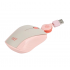 Mouse Ergonómico STF ST-M67767, Alámbrico, Óptico, 1.600DPI, USB-A, Rosa
