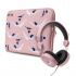 STF Kit Funda y Audífonos ST-P16130 para Laptop de 14”, Rosa  1