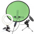 STF Kit Micrófono Instant Star, Alámbrico, 3.5mm, Negro ― incluye Aro de Luz LED y Pantalla Verde  1