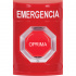 STI Botón de Emergencia, Alámbrico, Rojo, Texto en Español  1
